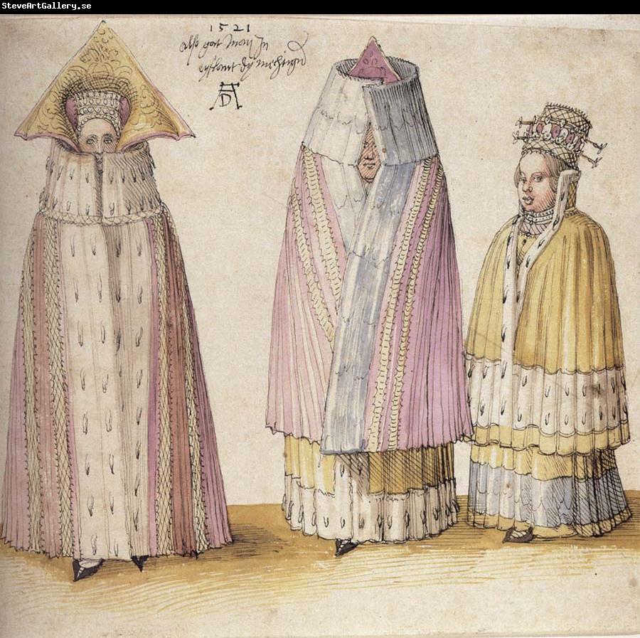 Albrecht Durer Three Mighty Ladies From Livonia